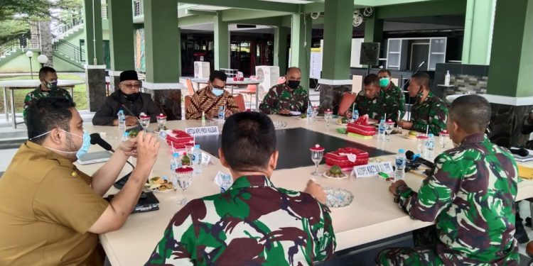 Bersama Kodam XII Tanjung Pura, FKUB Kalbar Komitmen Sosialisasikan Protokol Kesehatan