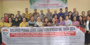 Pengurus FKUB Kabupaten Bengkayang Menggelar Seminar dan Sosialisasi Pilkada Damai Kabupaten Bengkayang Tahun 2024